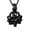 Black, variant on Lotus Flower Cremation Jewelry for Ashes Urn Necklace Lockets for Human Ashes Holder Cremation Urn Pendant