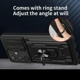 thumbnail image 3 of for Samsung Galaxy A34 5G Case with Slide Camera Cover, Heavy Duty Protective with Ring Kickstand & Card Holder Cell Phone Case for Samsung Galaxy A34 5G LJK Black, 3 of 10