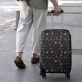 thumbnail image 3 of Black Zodiac Sun Moon Star Pattern Luggage Cover Fashion Suitcase Cover Baggage Covers Fit 25-28 Inch Luggage (Go Travel), 3 of 5