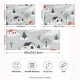 thumbnail image 2 of Yayeee Pillowcase King Size Set of 2 Satin Wrinkle Resistant Pillow Case, Cartoon Blue Houses, 2 of 7