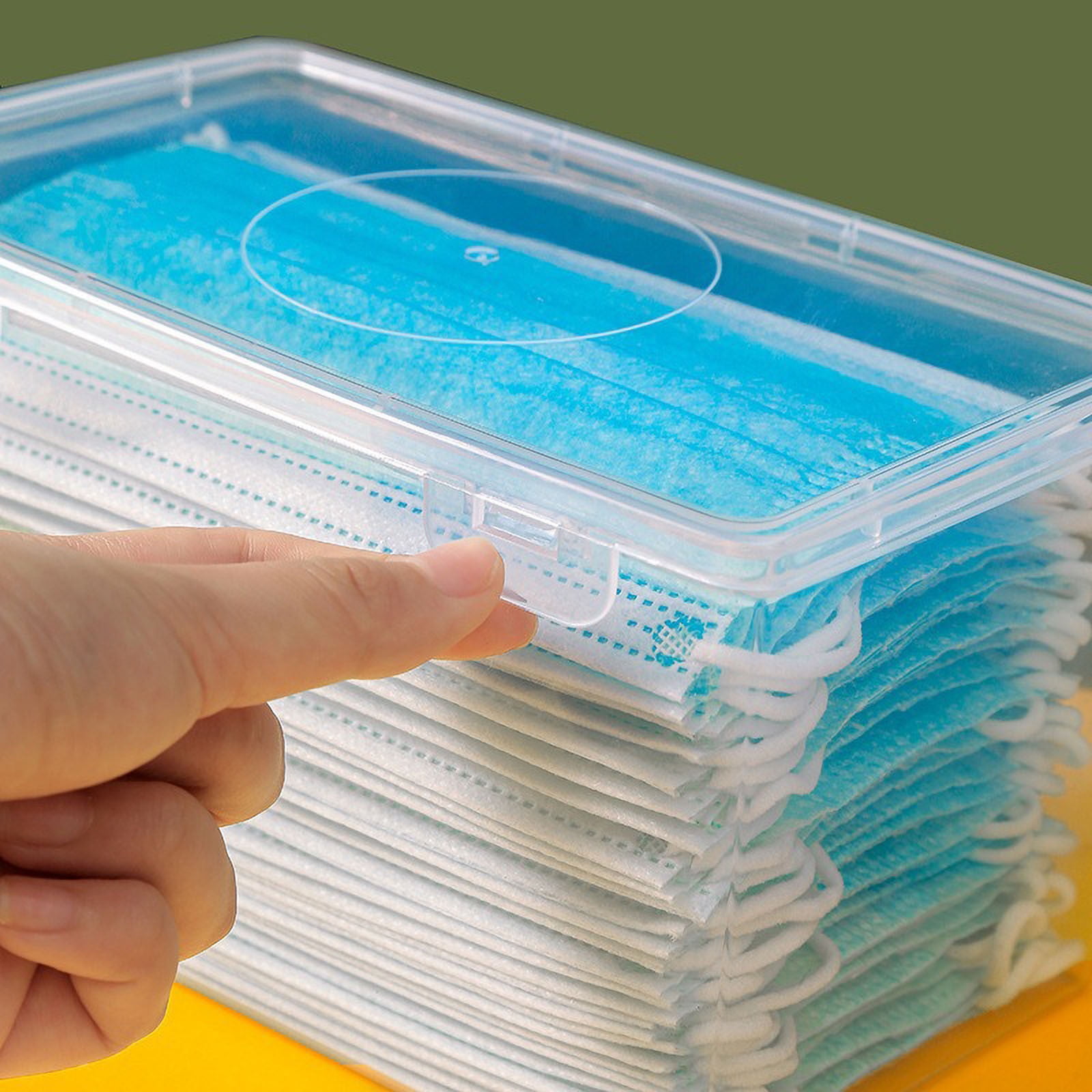 Extra Large Capacity Plastic Pencil Box Stackable Translucent Clear Pencil Case - Office Supplies Storage Organizer for Gel Pens Erasers Tape Markers Pencils