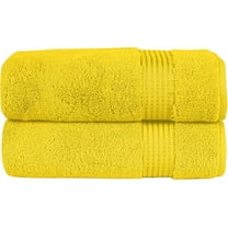 Mocassi Towel Set - Soft, Highly Absorbent, Towels for Bathroom, Gym, Spa & Hotel - High-Quality Turkish Cotton Washcloths, Plush & Durable, Quick-Drying Yellow