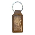 thumbnail image 4 of Keychain - Rectangle - Sunflower - Leather, 4 of 4