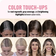 BOLDIFY Root Touch Up Powder مع فرشاة ، يغطي الشعر الرقيق والأشعة ، مقاوم للماء ، بني متوسط ، 4 جم