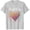 Gray, variant on Ruimatai Women's T-Shirt Confetti Heart Print V-Neck Short Sleeve Casual Top for Daily Wear and Themed Parties