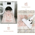 thumbnail image 4 of 4x6 Light Orange Area Rug - Stain Resistant Non-Slip Soft Rug for Living Room & Bedroom, 4 of 7