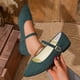 thumbnail image 2 of Zapatos Casuales para Mujeres de Moda Primavera Y Verano Versátil Tamaño Grande un Botón Punteado Dedo Del Pie Tacón Bajo Zapatos de Verano Casuales Elegantes para Mujeres, 2 of 9
