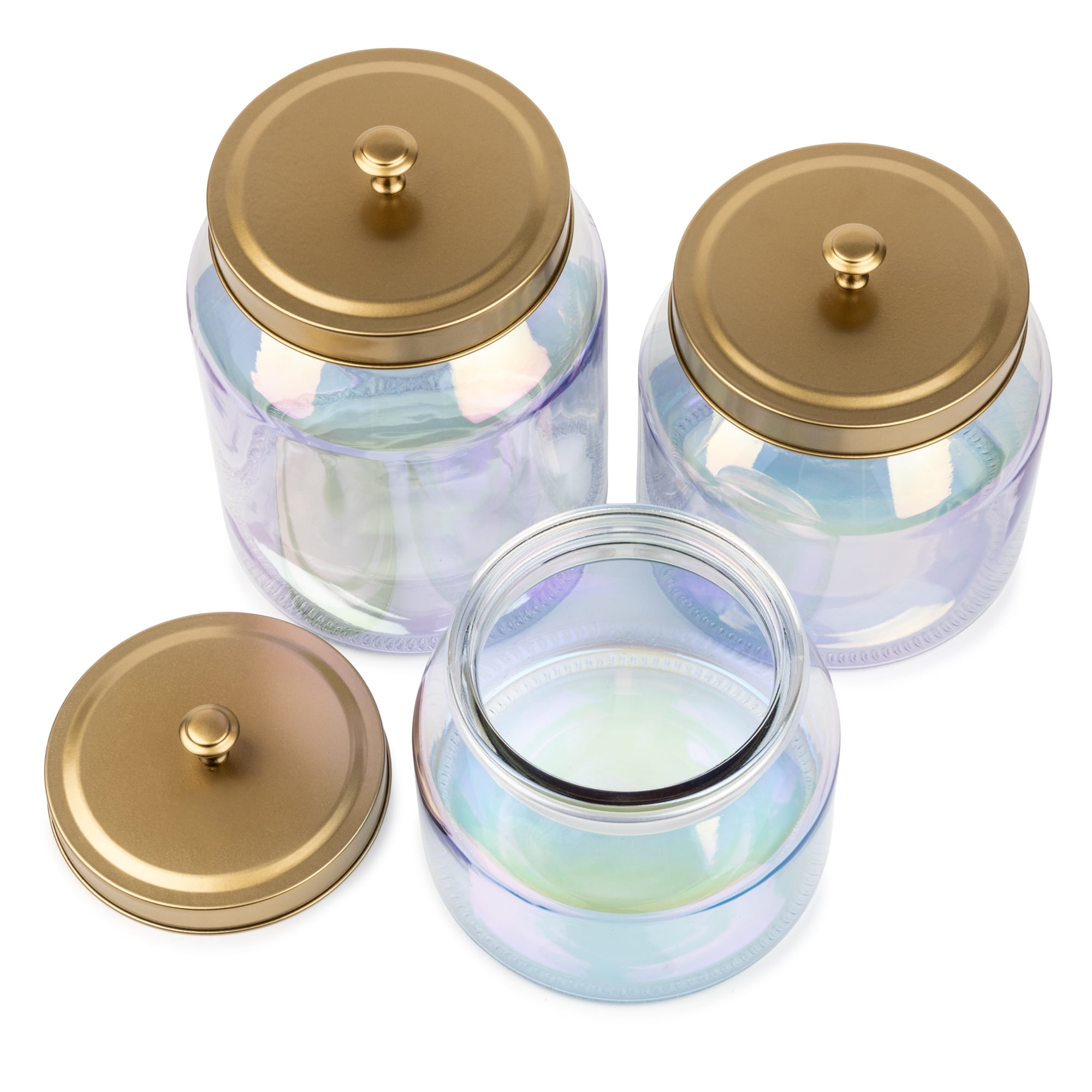 Thyme & Table Glass Storage, Gold, 6-Piece Set