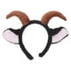 thumbnail image 1 of GOOHOCHY Bonita diadema de orejas de oveja de peluche con cuernos de cabra, diadema de orejas de cordero para niños y adultos, accesorios para disfraces de animales de granja navideños y fiestas., 1 of 7