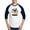 Blue/White, variant on - The Pug Sings The Blues - Cotton Baseball Jersey, 3/4 Raglan Sleeve Shirt