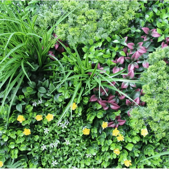 Designer Plants USA 10" x 10" Artificial Vertical Garden Artificial Greenery Panel 1 Count
