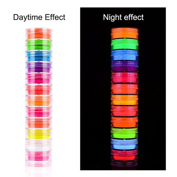 12 Colors Pearly Luster Nail Powder Odorless Non-toxic Delicate Powder Manicure DIY