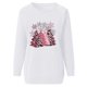 thumbnail image 4 of Pntutb moda mujer imprimir manga larga cómoda transpirable cuello redondo sudadera Pntutb Pntutb-6291, 4 of 5