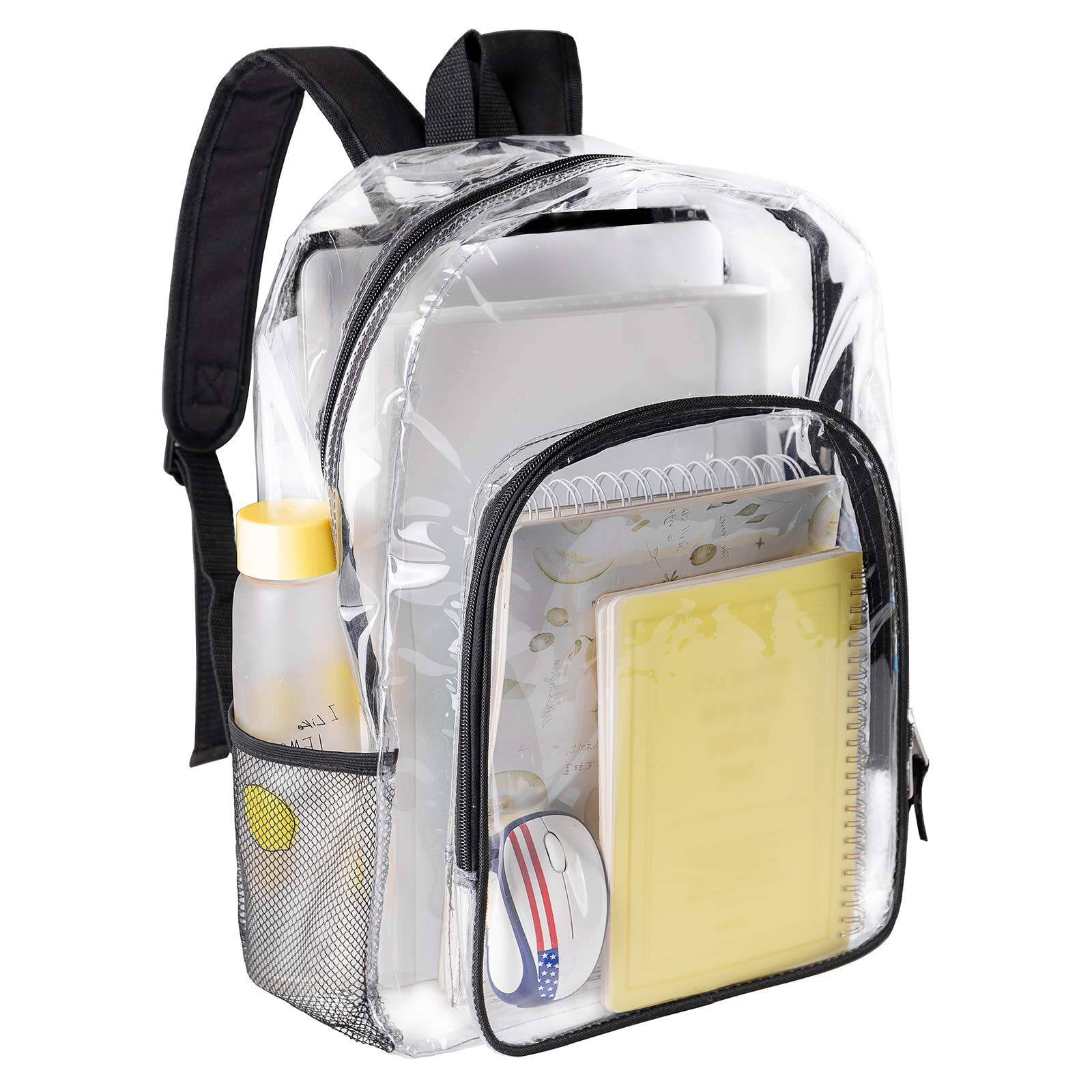 Clear Backpack Heavy Duty Clear Bookbag Transparent Backpack See
