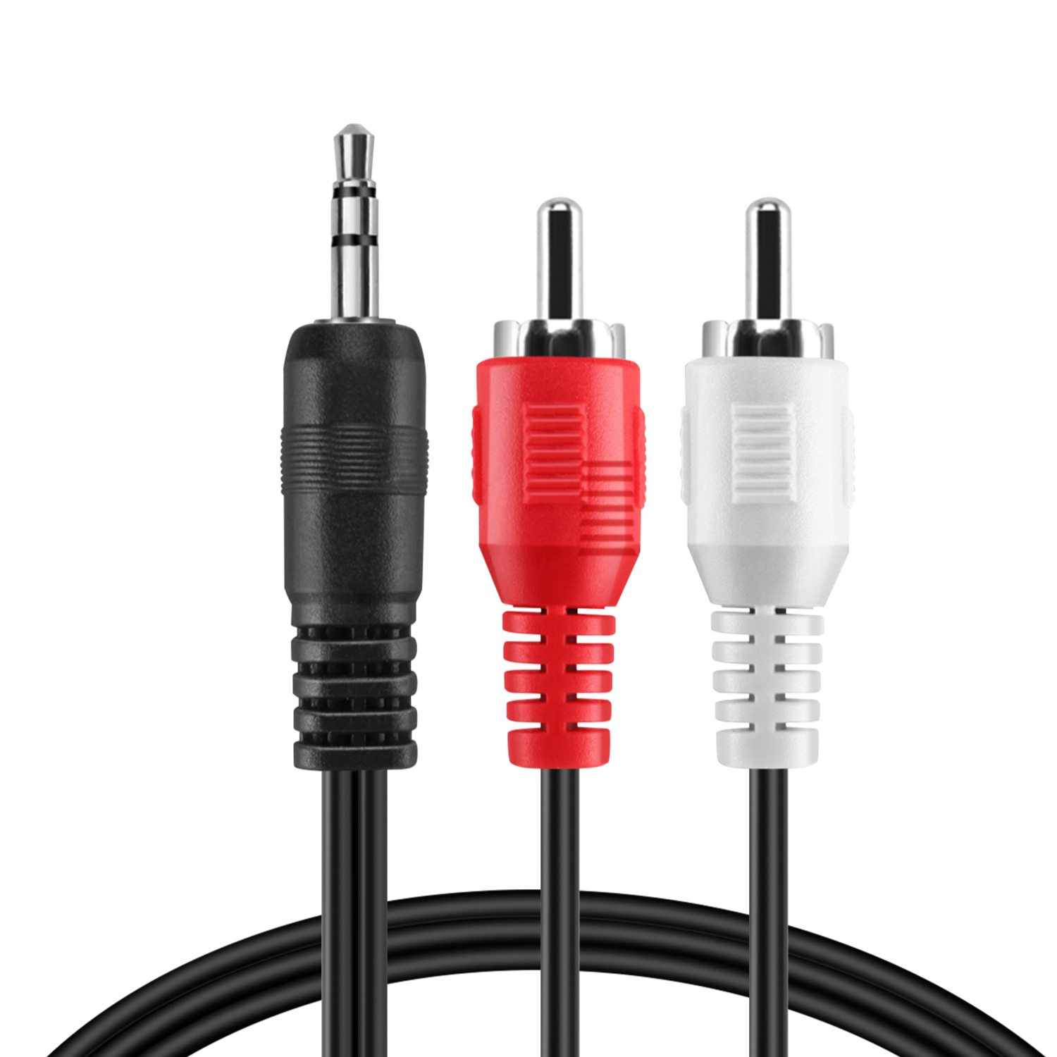 25ft 3.5mm To 2 RCA Cable – Dual RCA Male To AUX Male Stereo Audio Adapter Cord