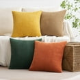 thumbnail image 2 of Lomyolo Decorative Couch Throw Pillow Covers 18x18 Inch Set of 4 Soft Corduroy Farmhouse Boho Pillow Cases Skin-Friendly Washable Neutral Cushion Covers for Couch, Bed,Kitchen Living Room,Bed, Sofa, 2 of 6