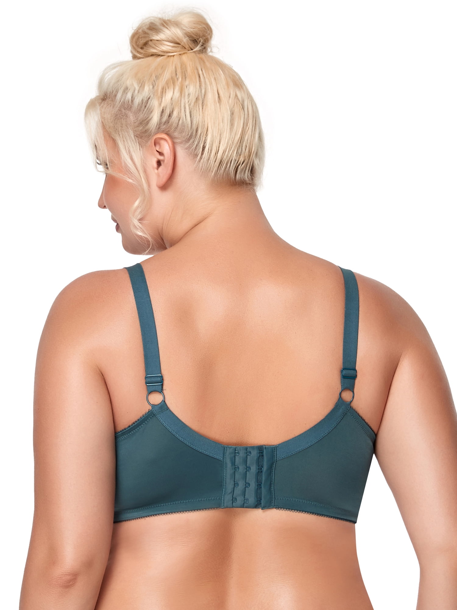HSIA Plus Size Bras for Women Full Coverage Back Fat Underwire Unlined Bras  Dark Grey 40DDD 