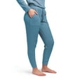 thumbnail image 5 of Hello Mello CuddleBlend Joggers Loose Drawstring Buttery Soft Lounge Pants, Early Bird Blue Large (Women's), 5 of 7