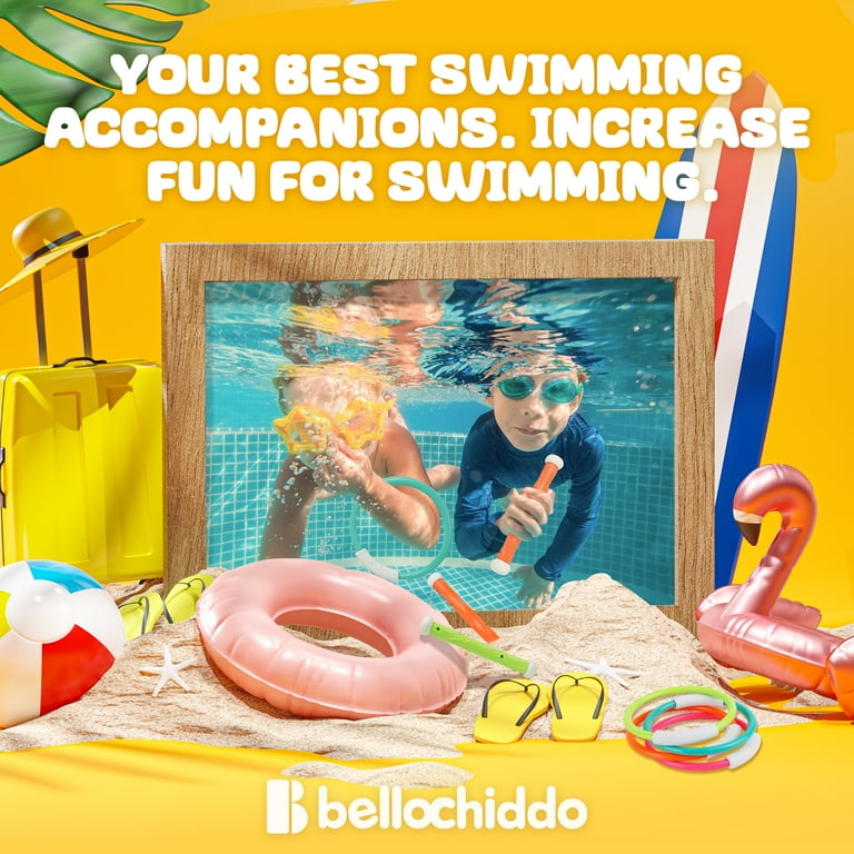 YCFUN 10-Pcs Dive Stick Ring Set, Swim Games, Water Fun