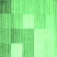 thumbnail image 1 of Ahgly Company Indoor Square Checkered Emerald Green Modern Area Rugs, 3' Square, 1 of 4
