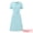 Light Blue, variant on DARING DIVA Women's A Line Dress Short Sleeve Asymmetrical Neck Dresses S Light Blue