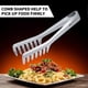 thumbnail image 5 of 2 Pack Pasta Tong, Stainless Steel Food Tong Serving Tong, Spaghetti Tongs, 5 of 5