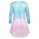 thumbnail image 2 of Camiseta Denim Estampado Degradado Rosegal Mangas largas de talla grande, 2 of 5