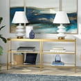 thumbnail image 5 of Evelyn&Zoe Alexis 64" Wide Rectangular Console Table, Brass, 5 of 7