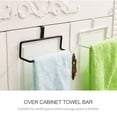 thumbnail image 1 of Yeacher Kitchen Over Cabinet Towel Bar Multipurpose Tea Towels Iron Storage Rack Hang on Inside, 1 of 7