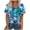 ☃248-Navy, variant on Nuoqisi Women's Fashion Casual Printed V-Neck Short Sleeve T-Shirt - Soft and breathable for daily wear, casual meetups, and versatile minimalist styling