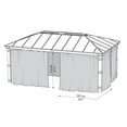 thumbnail image 3 of CANOPIA by PALRAM Shade Curtain Set for 12 ft. x 20 ft. Dallas Gazebo, 3 of 7