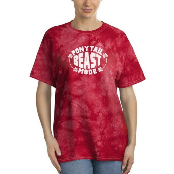 Pony Tail Beast Mode Tie Dye Crystal Women -Image by Shutterstock, Female Large