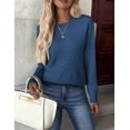 thumbnail image 4 of Zeagoo Womens Sweaters Long Sleeve Tops Crew Neck Knit Pullover Sweaters Fall Fashion Dressy Casual Basic Clothes, 4 of 6