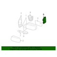 thumbnail image 2 of New Genuine Nissan Bracket - Outside Mirror, Lh 963067S200 / 96306-7S200 OEM, 2 of 10