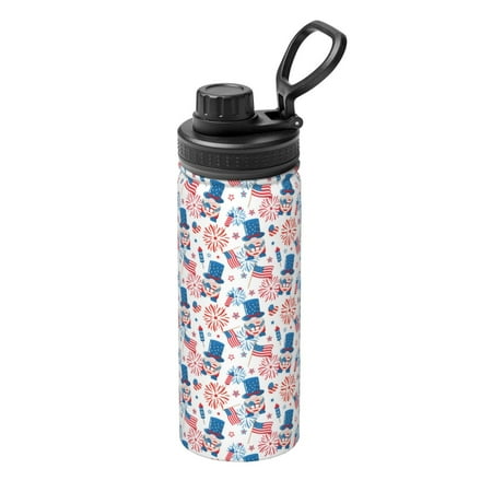 

Noikeo American Gnomes for 18oz Insulated Water Bottle Stainless Steel Sports Water Cup Flask with Spout and Handle Lid for Sports Travel Car And School