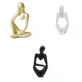 thumbnail image 1 of Escultura Artesanía Estatuilla perfecl 3 Piezas Figura Pensador abstracto, 1 of 8