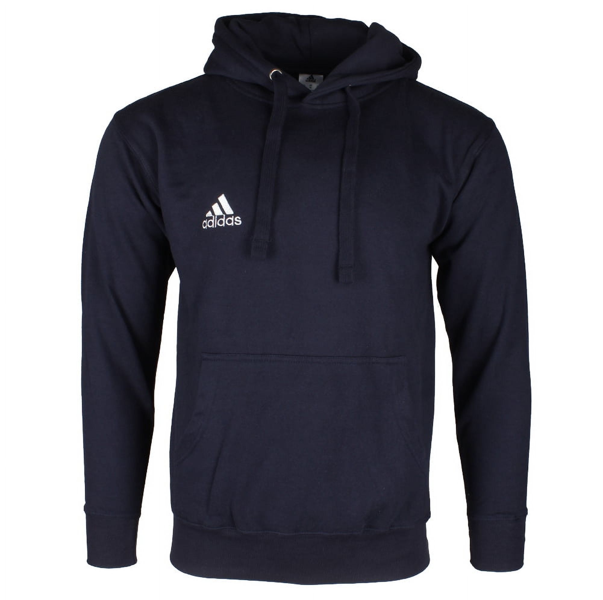 Adidas Men's Logo Long Sleeve Pullover Hoodie Navy