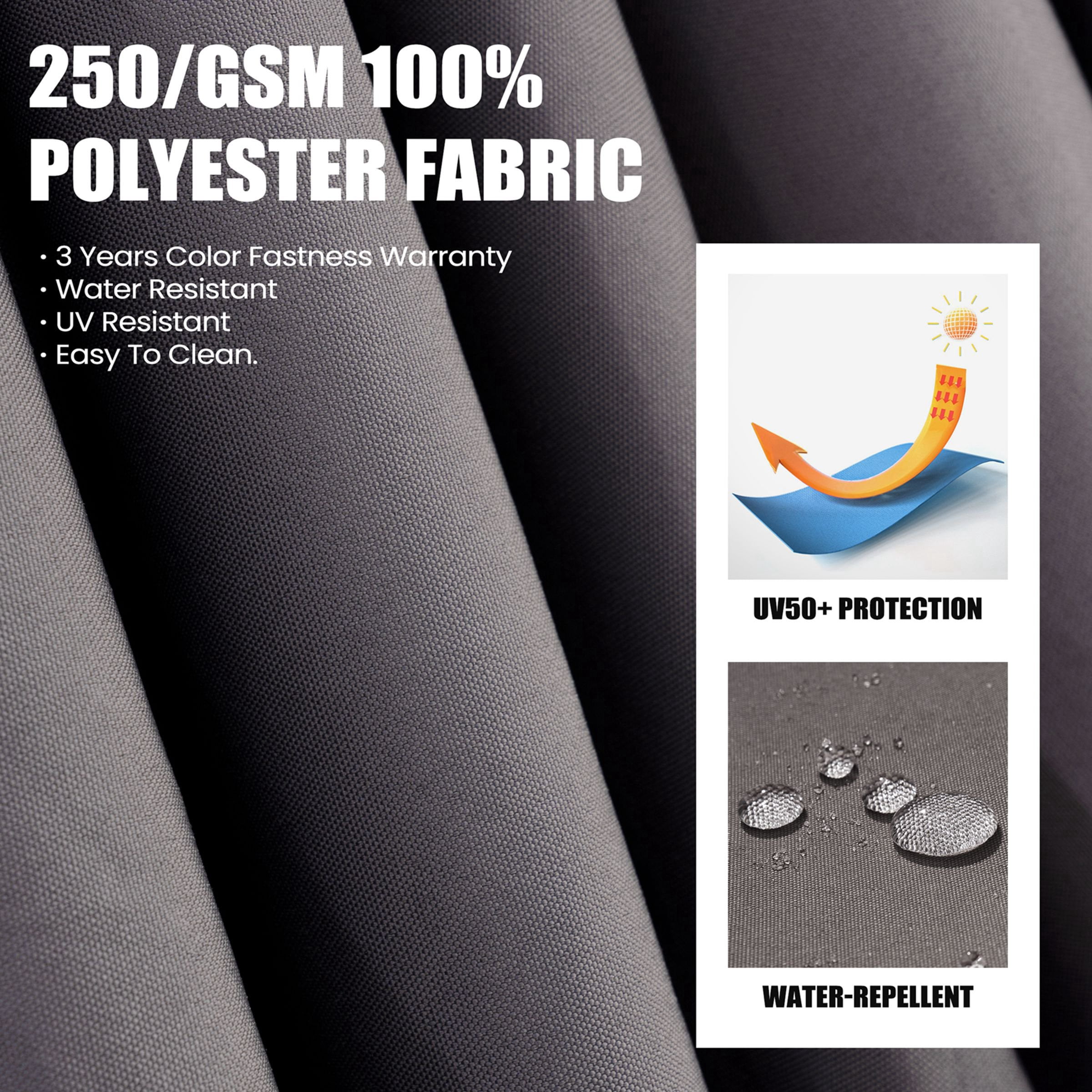 Crestlive Products 10x13ft Rectangular Patio Cantilever Umbrella, Windproof Double Top, 360-degree rotating, Dark Grey