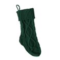 thumbnail image 1 of Calcetín colgante de calcetín navideño de punto sólido para y niñas, bolsa para dulces, adornos colgantes para árboles Verde 46cm BLESIY Media de dulces navideños, 1 of 5