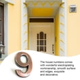 thumbnail image 4 of Yuarrent Números de casa para el exterior del hogar, exquisitas marcas numéricas resistentes, accesorios de marcado de puertas para el de Decoración del hogar Número 9, 4 of 6