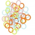 thumbnail image 5 of 100pcs Stitch Maker Ring Knitting Crochet Plastic Locking Ring Knitting Assistant Tool, Small, 5 of 8