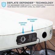 Ivation EZ-Bed Twin - Air Mattress w/Frame & Case, Deflate Defender, Dual Auto Pump, Durable Design
