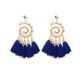 thumbnail image 2 of Fiudx Liquidación de ofertas flash Pendientes largos con borlas bohemias tejidos a mano de estilo europeo y moderno, 2 of 3