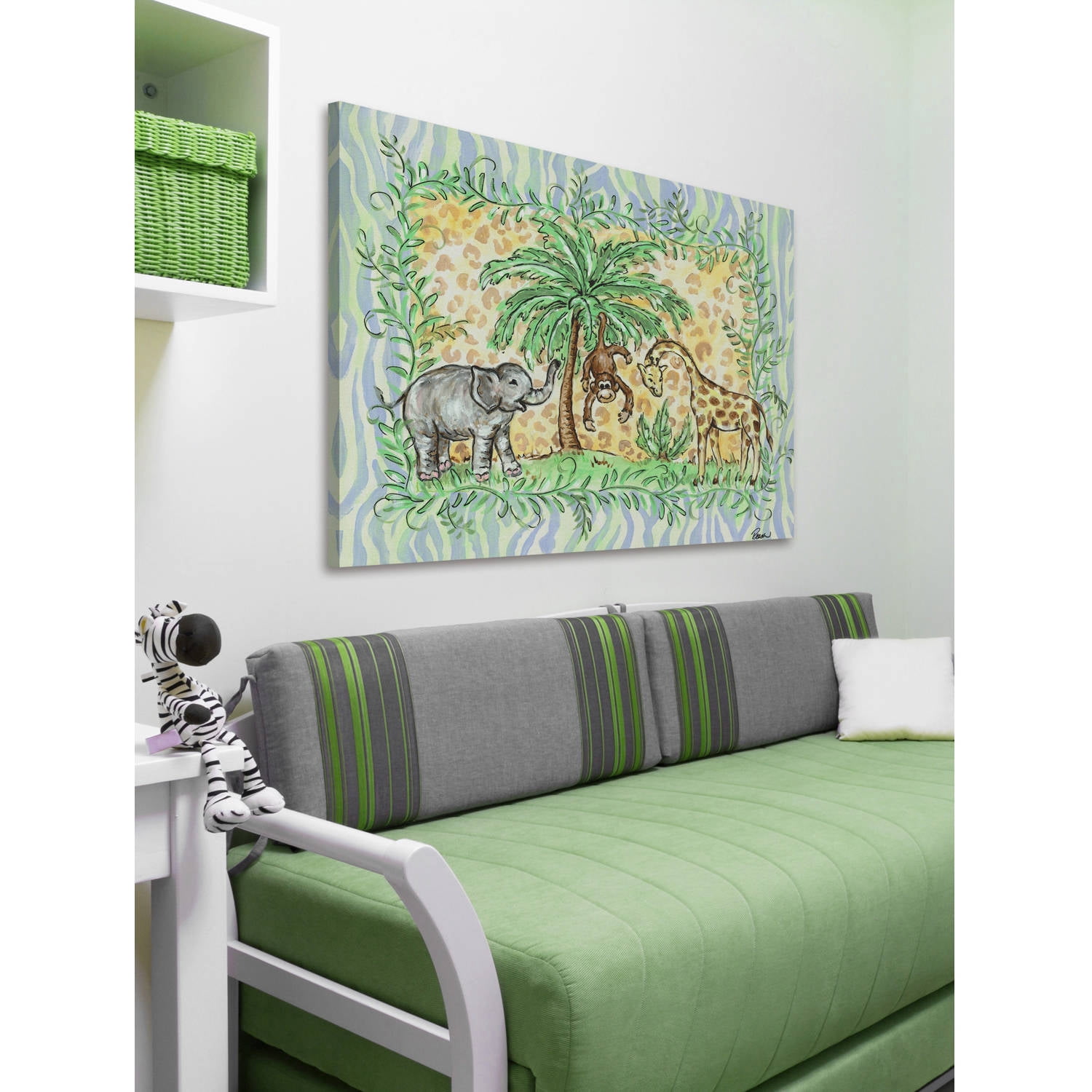Marmont Hill "Jungle" by Reesa Qualia Painting Print on Wrapped Canvas