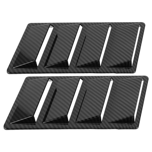 KAJNBN 2Pcs Multi Color Shark Gill Shape Abs Car Hood Vent Cover For Car Enthusiasts Hood Scoop Universal