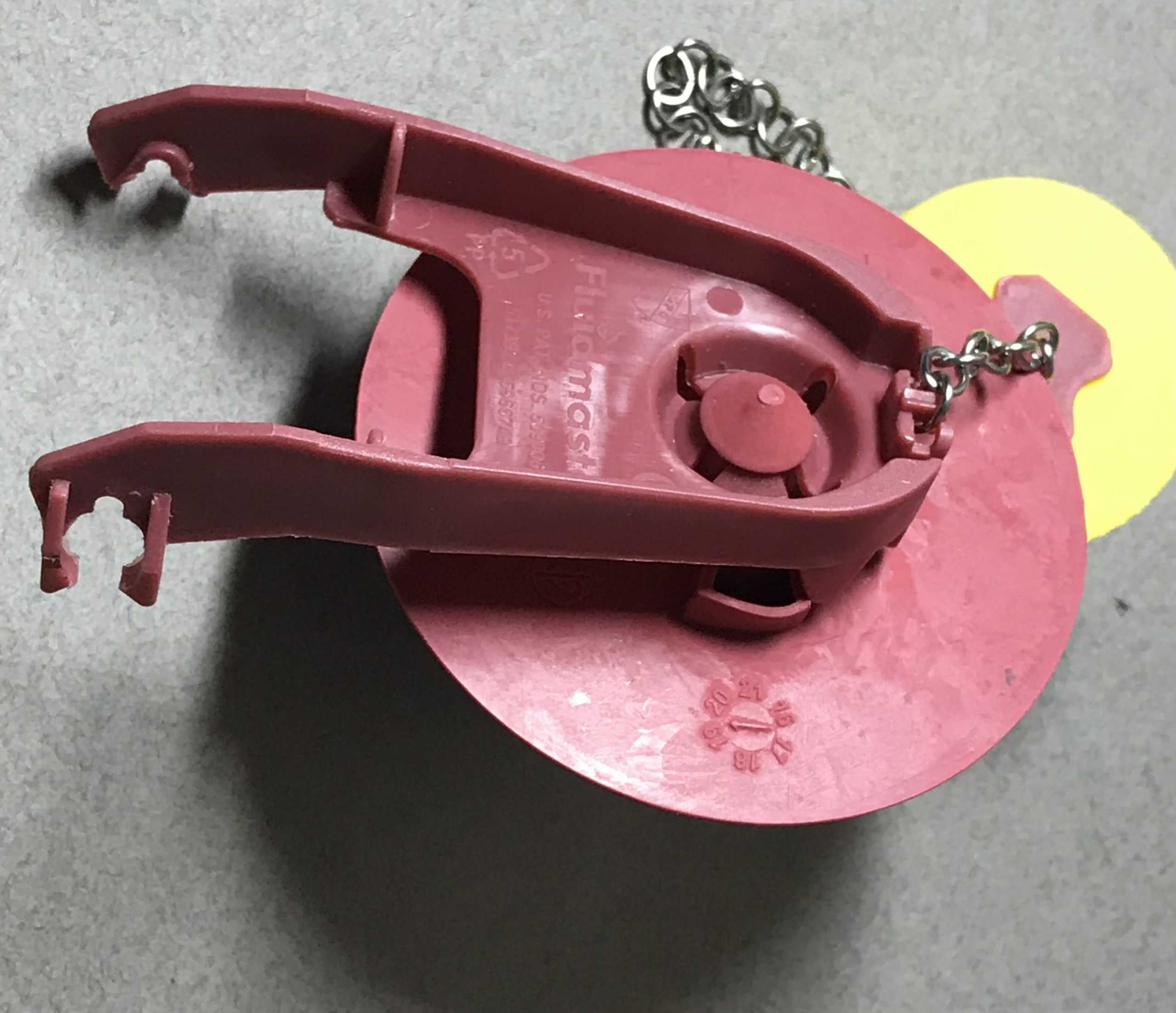 Kohler 2.5 Inch Flapper Valve with Float Adjustment and Raised Wings and 9 inch Stainless Steel Chain