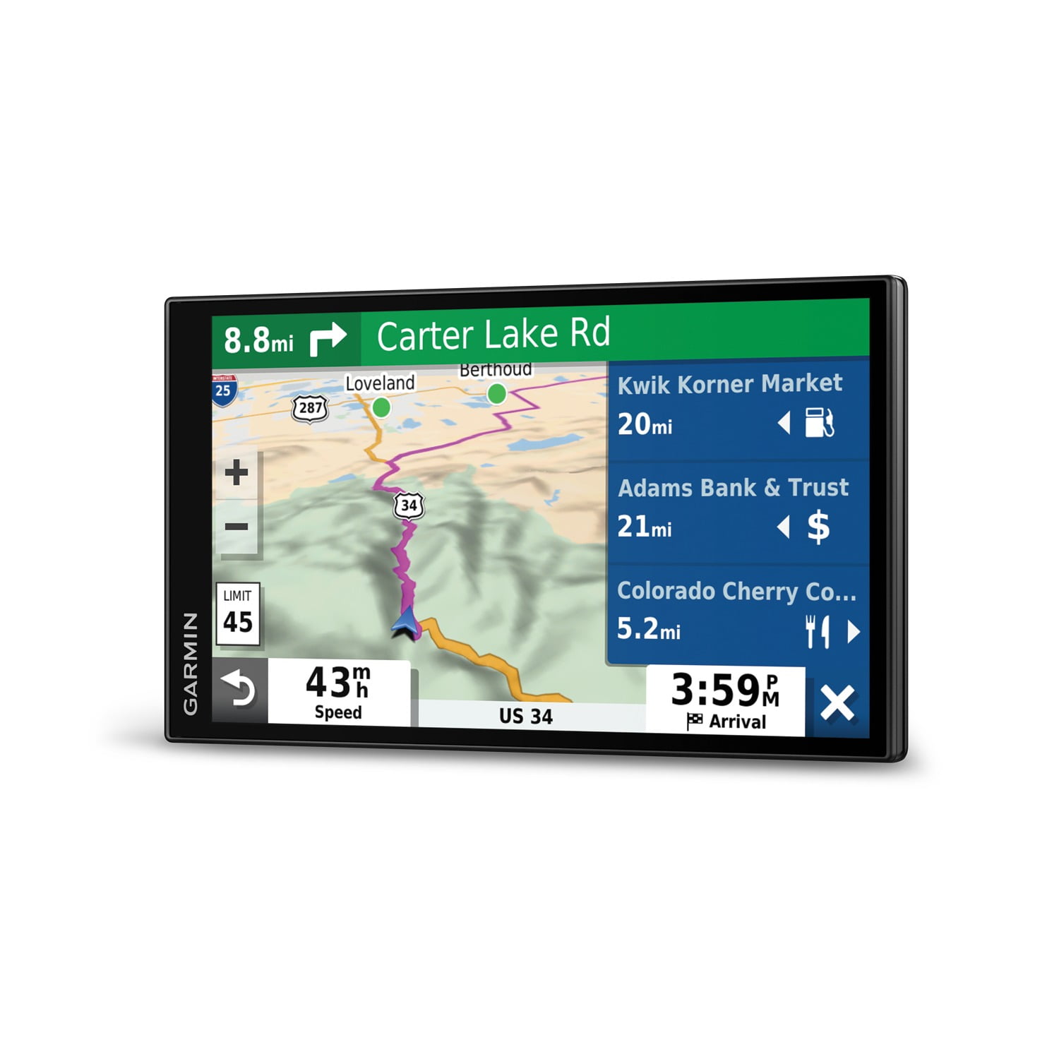 Garmin 010-N2038-02 DriveSmart 65 6.95 in. GPS with Bluetooth, Wi-Fi and Traffic Alerts (Refurbished) -