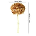 thumbnail image 3 of Eespoir Simulation Hydrangea Silk Flower Singles s, Fake Hydrangea Flower , Artificial Bloom For Arrangement, For Vase Filler, Wedding Bouquet, Table Centerpiece(Coffee), 3 of 6