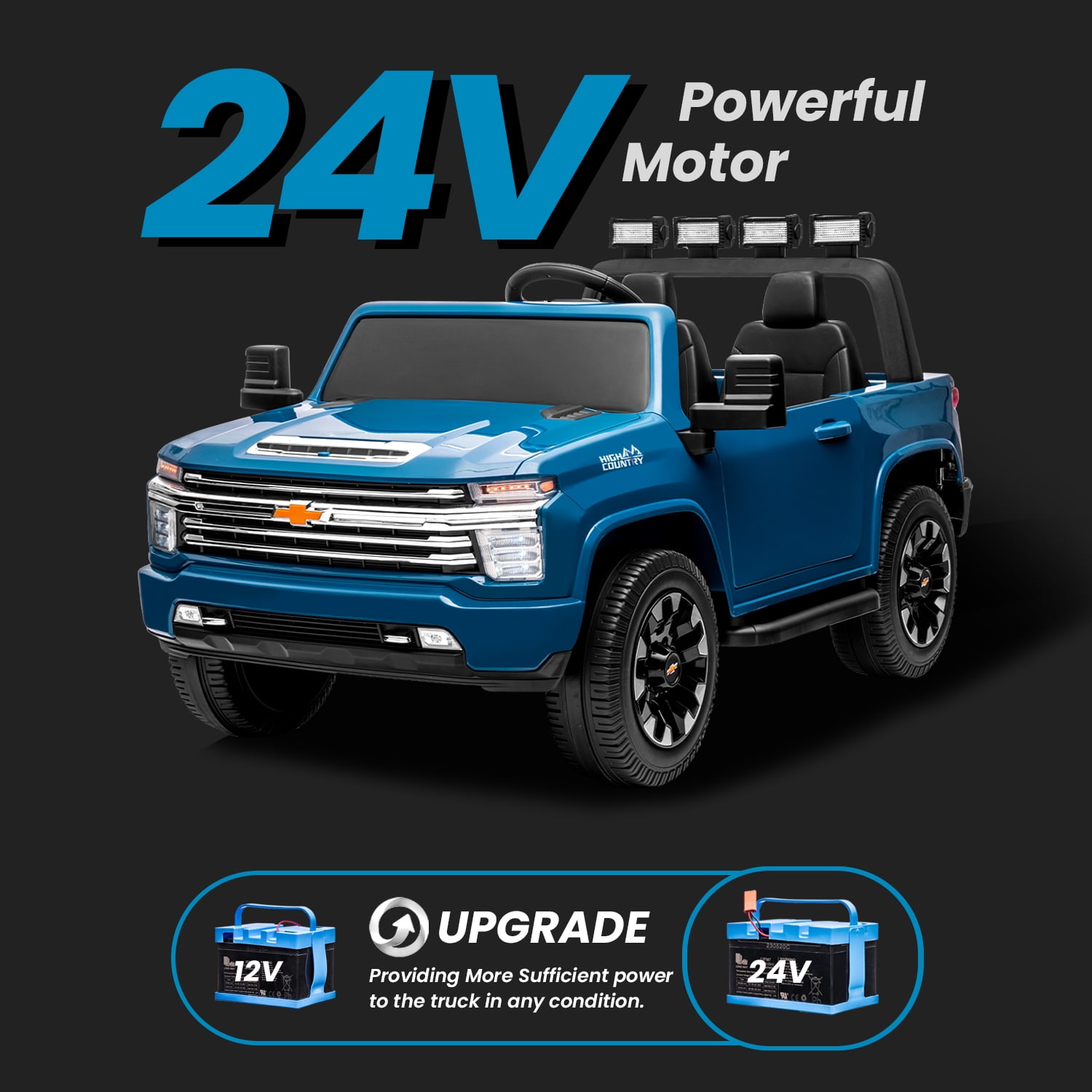 Chevy silverado power wheels 24 cheap volt