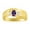 Amethyst, variant on Men's Rings 14K Yellow Gold Classic Nugget 6X4MM Oval Gemstone & Diamond Ring Tiger Eye November Birthstone Rings Size 10